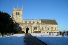 Church in snow