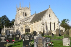 Church and graves